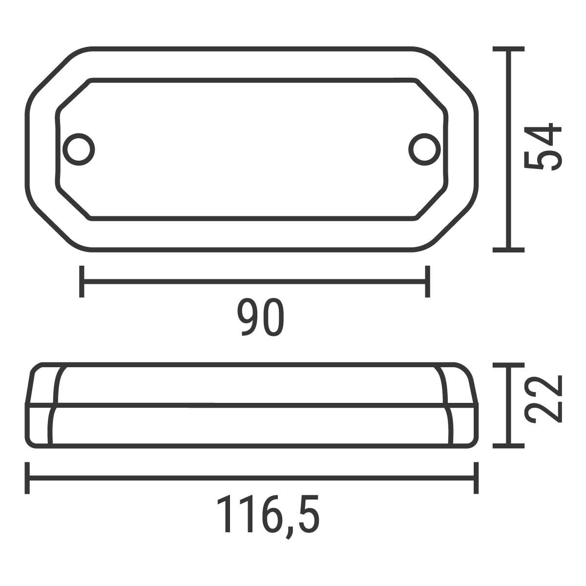 LED side marker For9T Scale