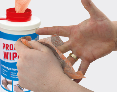 ProLux Wipes: schonenden Reinigung von verschmutzen Händen, Maschinen, Oberflächen und Werkzeugen